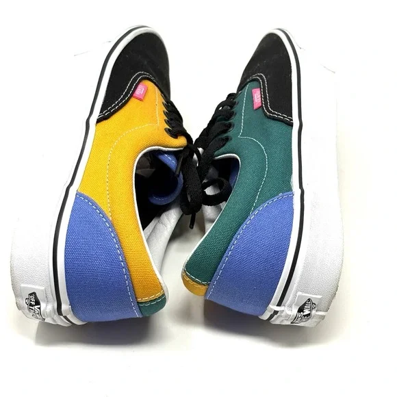 VANS Era Mix & Match - 500714 Black Blue Yellow Green Size 7.5 Men 9.0 Women EUC - Picture 9 of 11